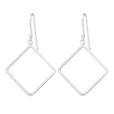 Square Sterling Silver Earrings