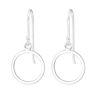 Silver Circle Earrings