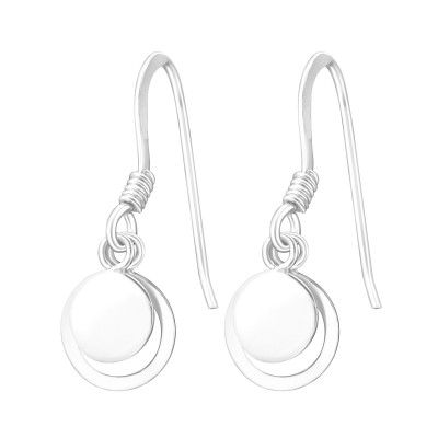 Silver Circle Earrings