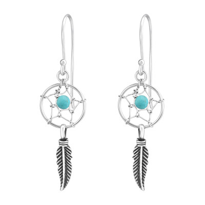 Silver Dreamcatcher Earrings