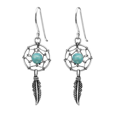 Silver Dream Catcher Earrings