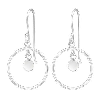 Silver Circle Earrings