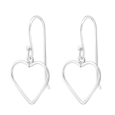 Silver Heart Earrings