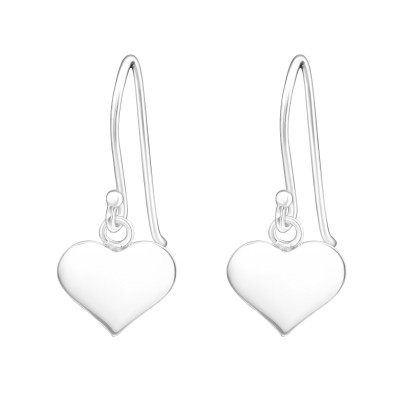 Silver Heart Earrings