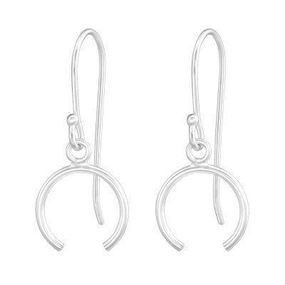 Silver Curve Earrings