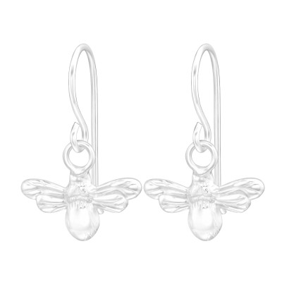 Silver Bee Earrings