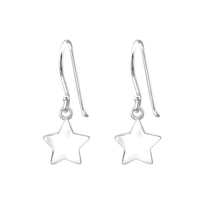 Silver Star Earrings