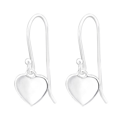 Silver Heart Earrings