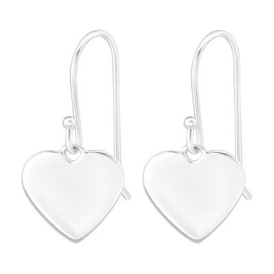 Silver Heart Earrings