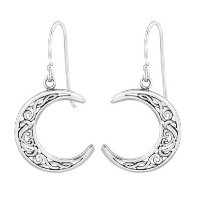 Silver Moon Earrings