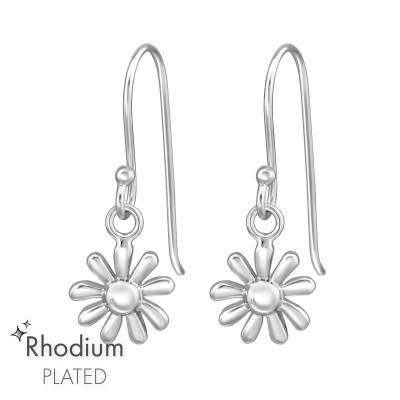 Silver Flower Earrings