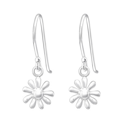 Silver Flower Earrings