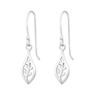 Silver Leaf Earrings