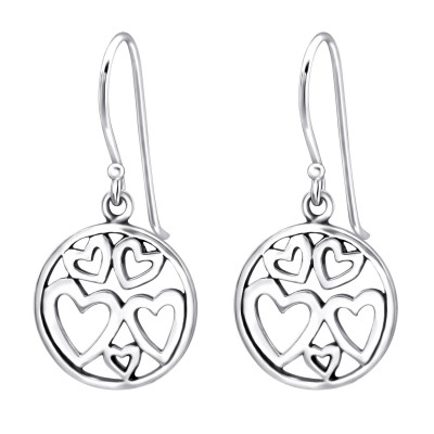 Silver Hearts Earrings