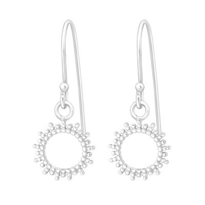 Silver Sun Earrings