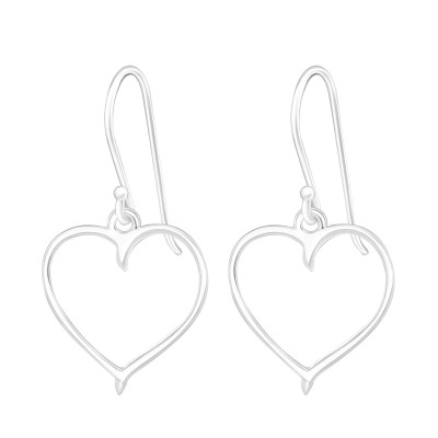 Silver Heart Earrings