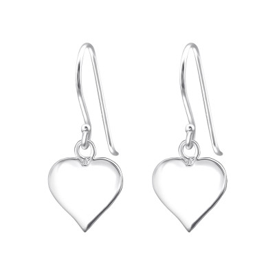 Silver Heart Earrings