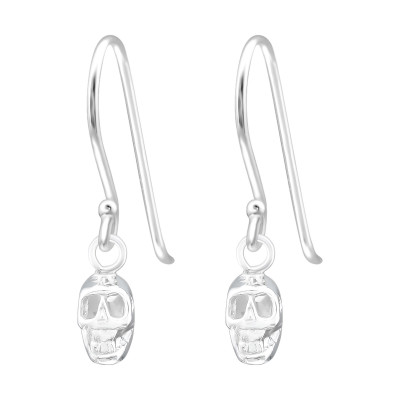 Silver Skull Earrings