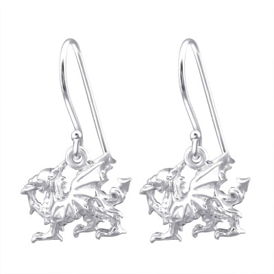 Silver Dragon Earrings