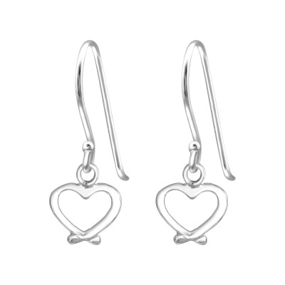 Silver Heart Earrings