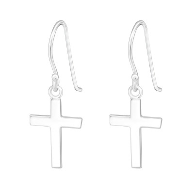 Silver Cross Earrings