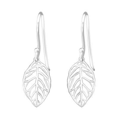 Silver Leaf Earrings