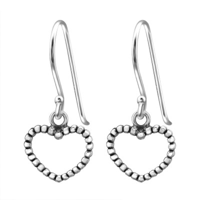 Silver Heart Earrings