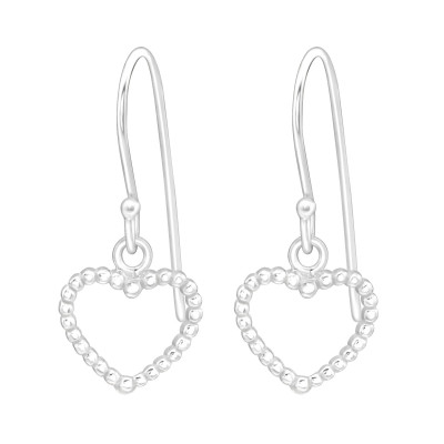 Heart Sterling Silver Earrings