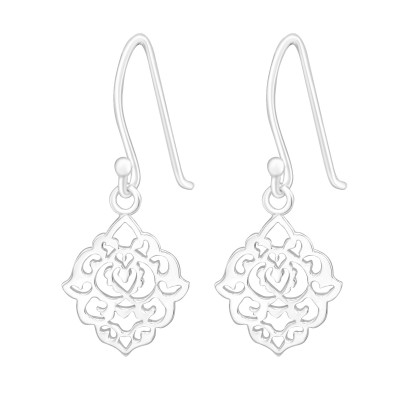 Silver Flower Earrings