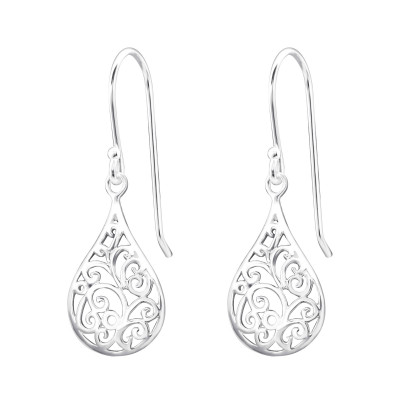 Silver Drop Earrings