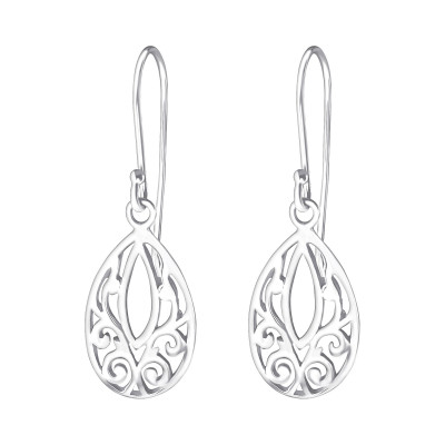 Silver Drop Earrings