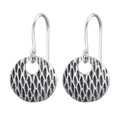 Patterned Sterling Silver Earrings