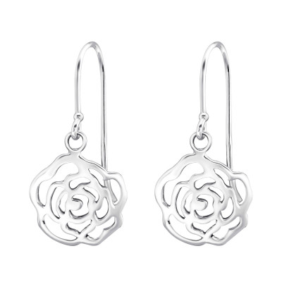 Silver Flower Earrings