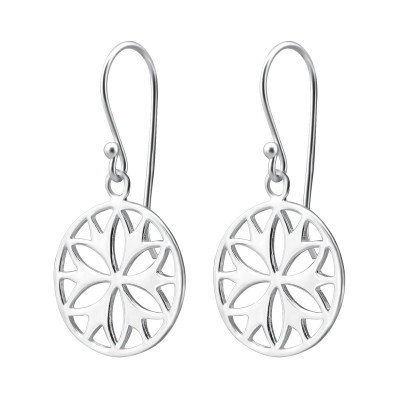 Silver Flower Earrings