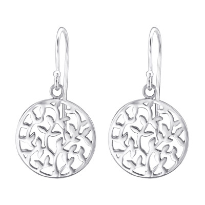 Tree Of Life Sterling Silver Earrings