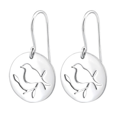 Silver Bird Earrings
