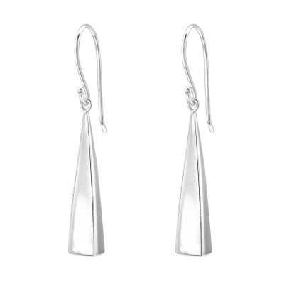 Silver Triangle Earrings