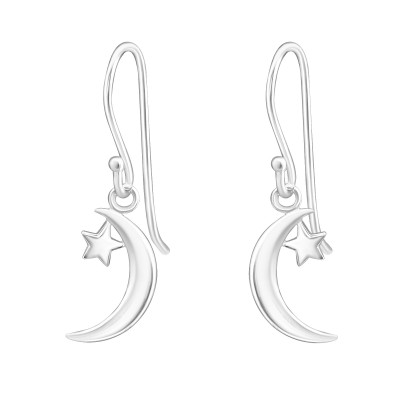 Silver Moon Earrings