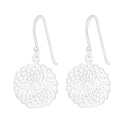 Silver Mosaic Earrings