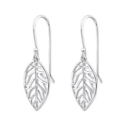 Silver Leaf Earrings