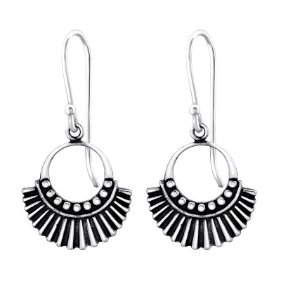 Silver Ethnic Earrings