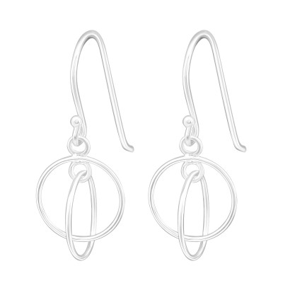 Silver Circle Earrings