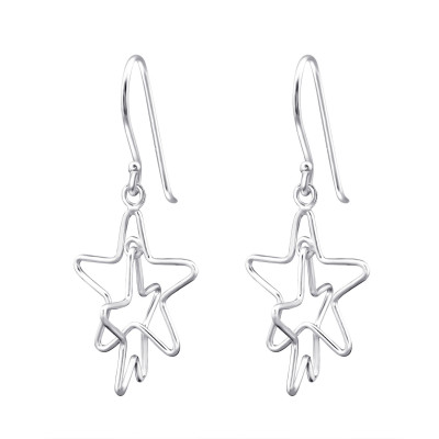 Star Sterling Silver Earrings