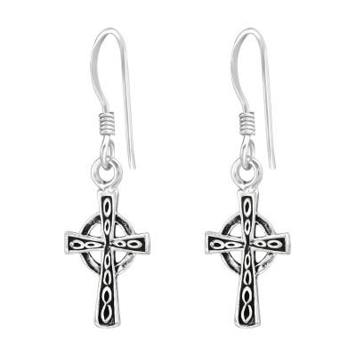 Silver Cross Earrings