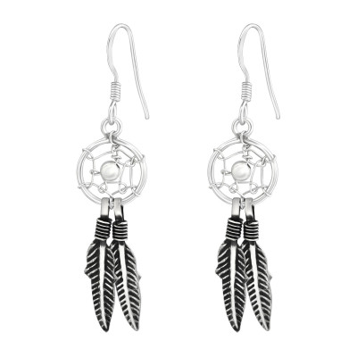 Dreamcatcher Sterling Silver Earrings