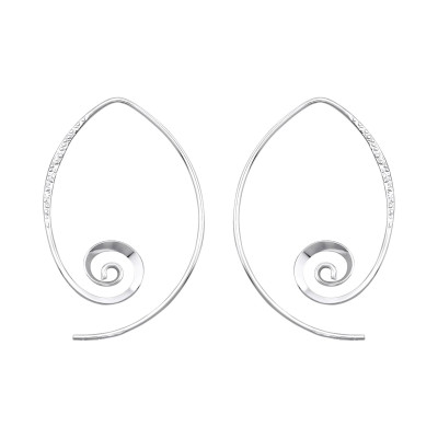 Spiral Sterling Silver Earrings