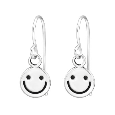 Emoji Smile Sterling Silver Earrings