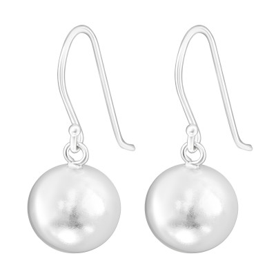 Ball Sterling Silver Earrings