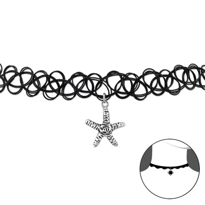 Starfish Sterling Silver Choker