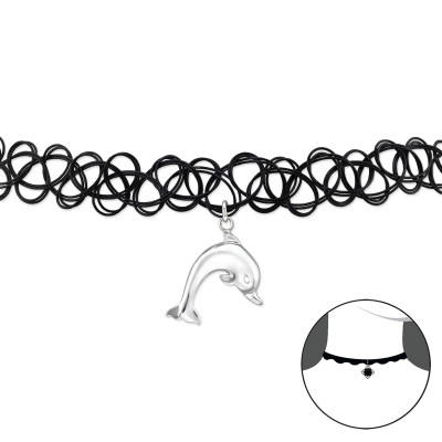 Dolphin Sterling Silver Choker